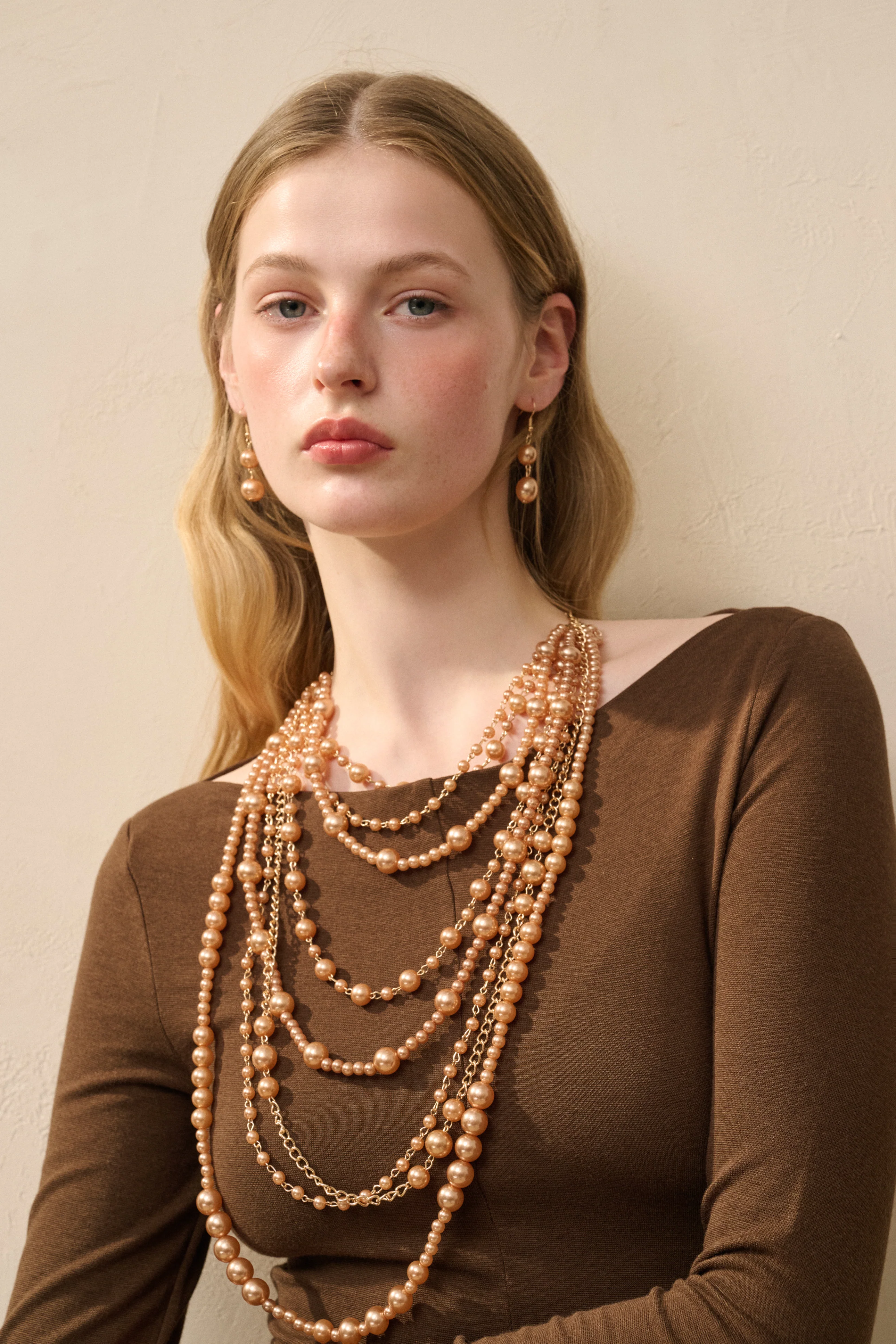 Long sleeve fit and flare dress