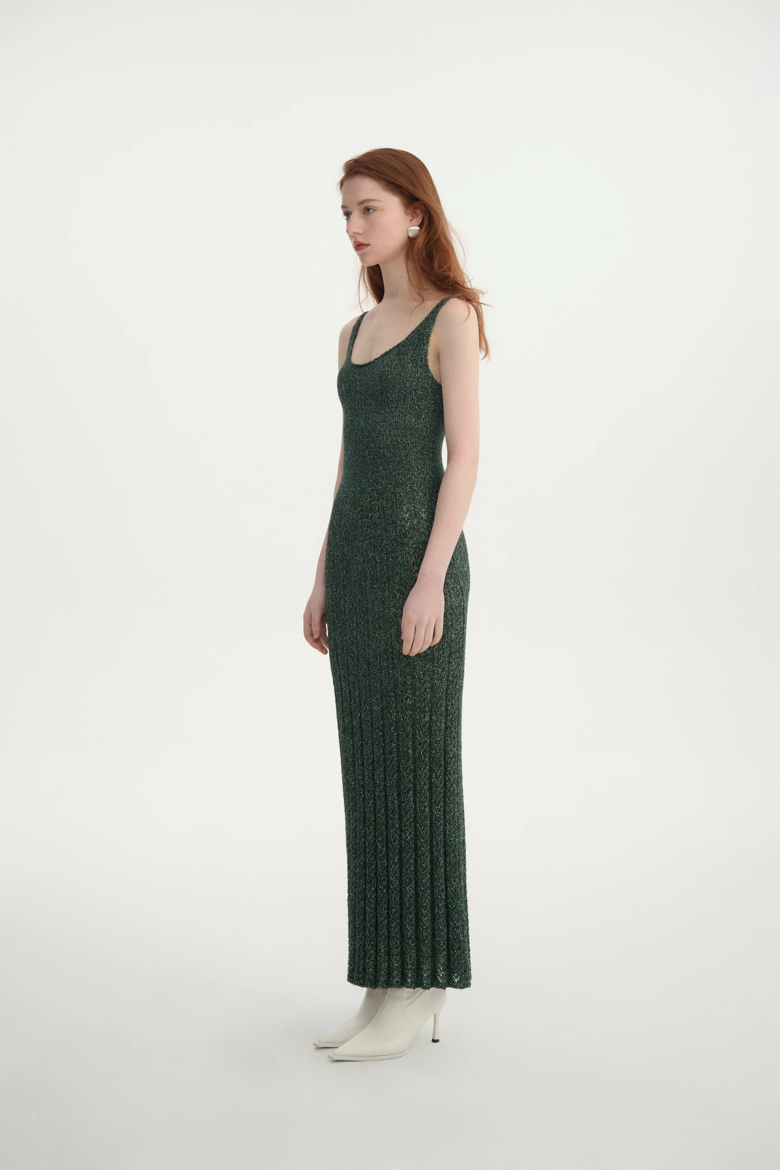 Sleeveless pointelle dress