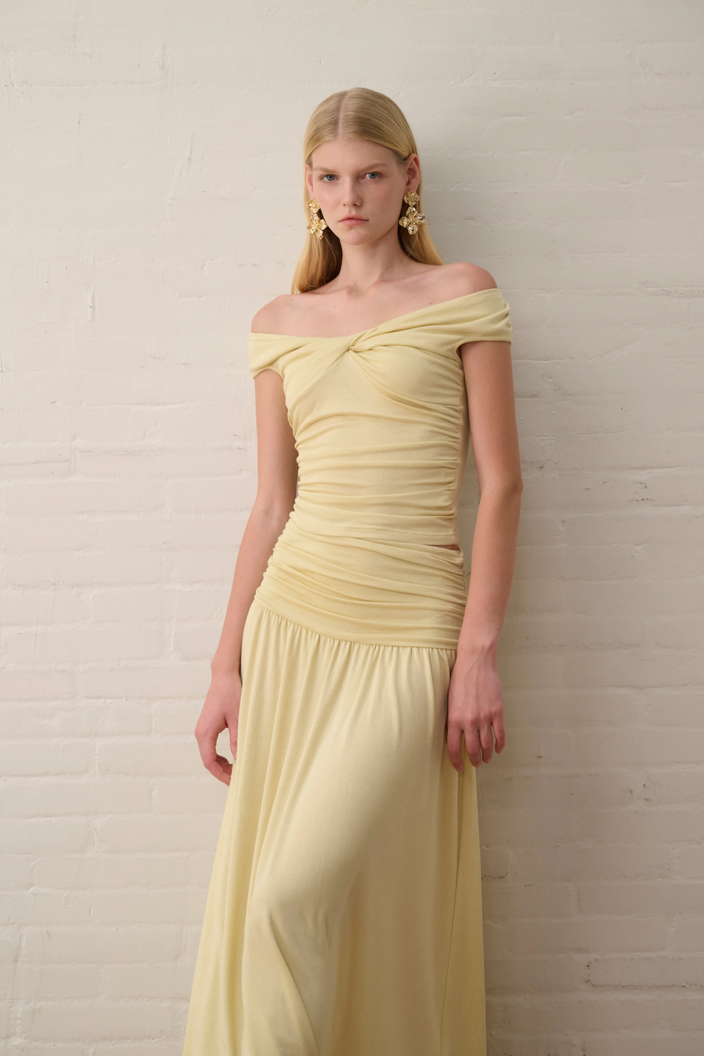 V neck ruched waist top