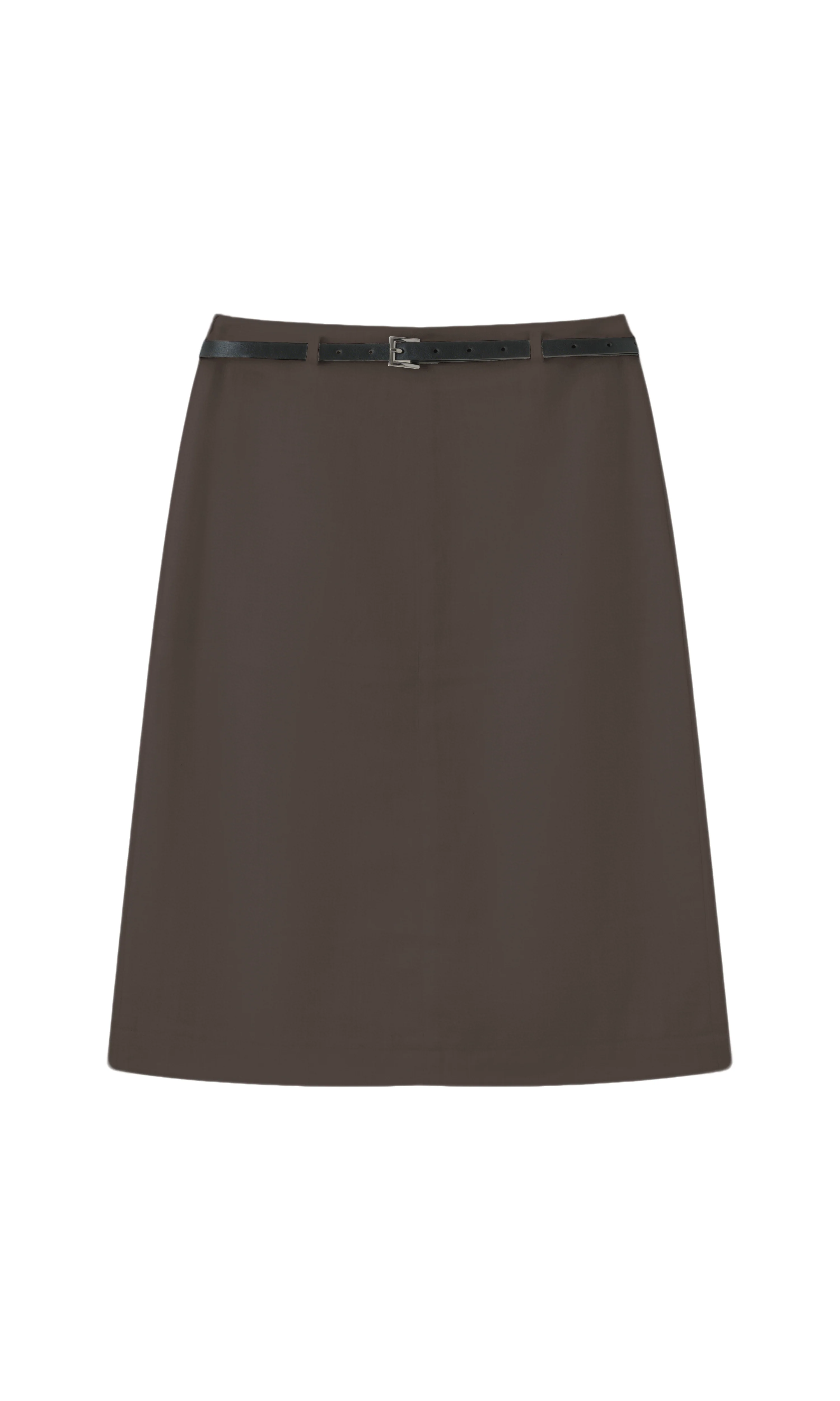 Tailored cotton linen skirt