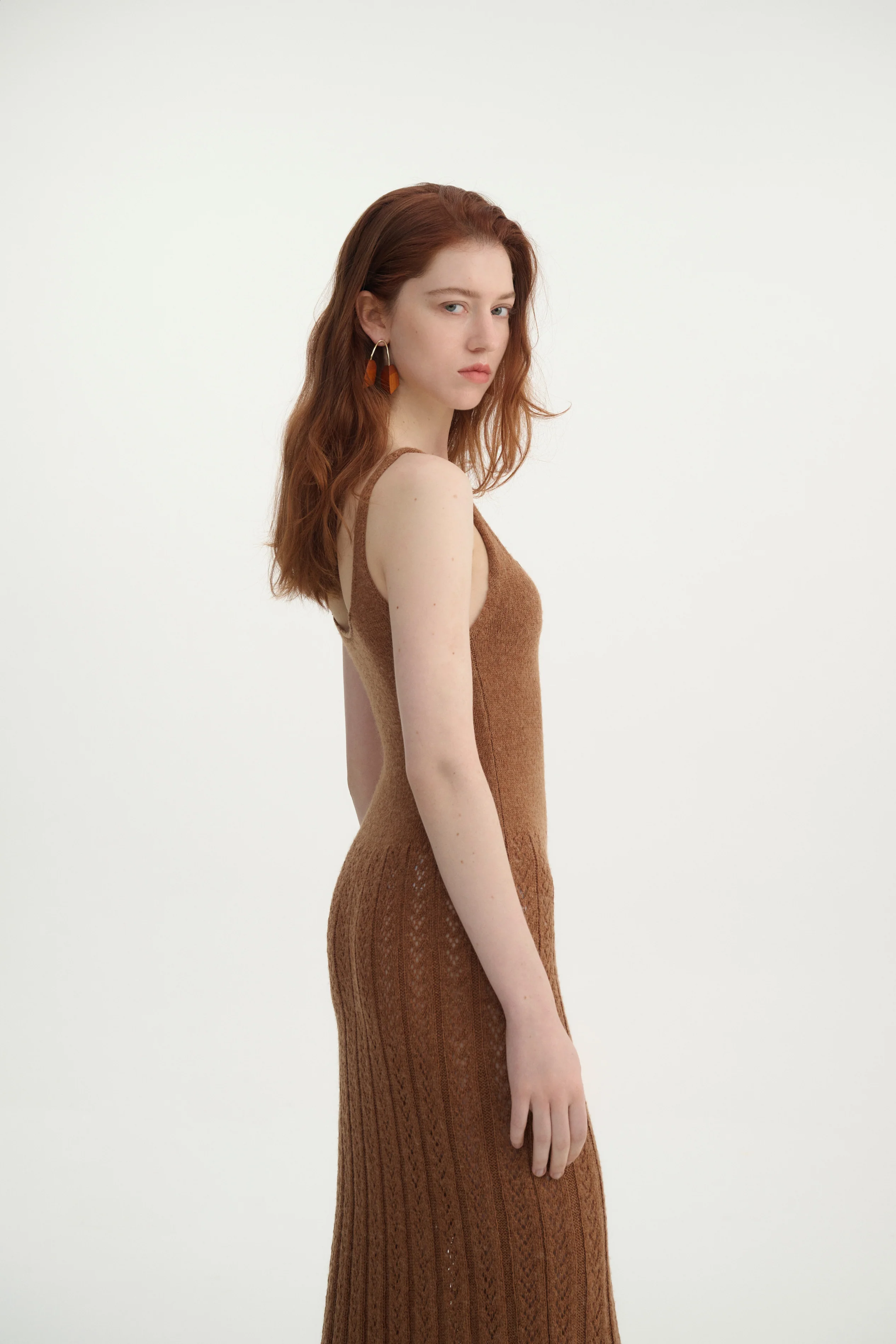 Sleeveless pointelle dress